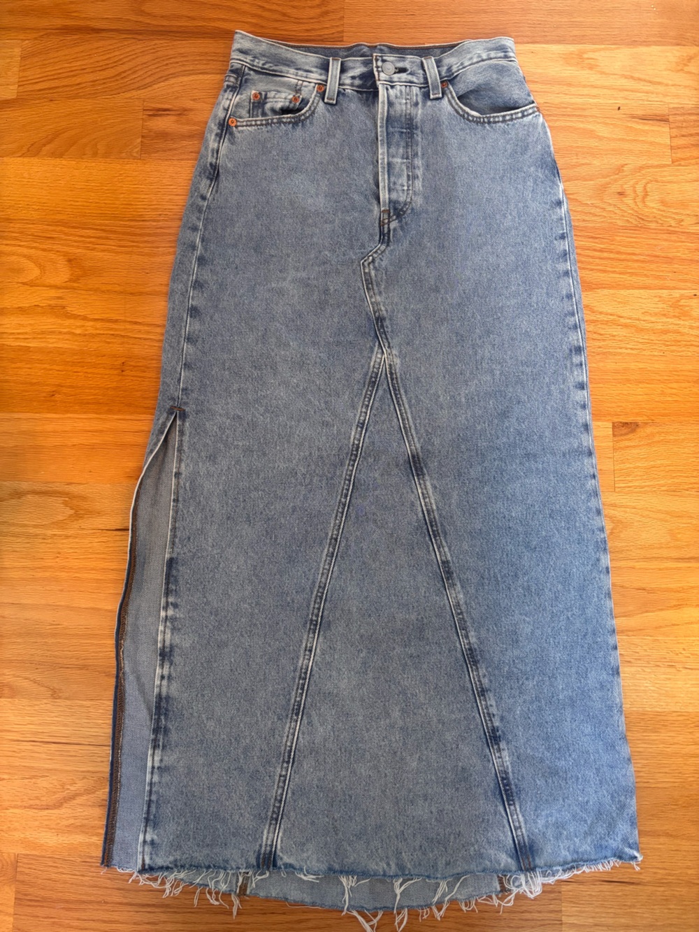 Levi’s Jean Maxi skirt with slit